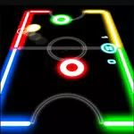لعبة Glow Hockey